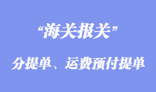 分提單、運(yùn)費(fèi)預(yù)付提單和運(yùn)費(fèi)到付提單